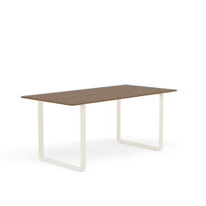 MUUTO stół 70/70 dąb dymiony / piaskowa podstawa 170x85