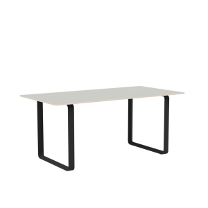 MUUTO stół 70/70 szary nanolaminat / czarna podstawa 170x85