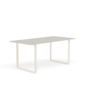 MUUTO stół 70/70 szary nanolaminat / piaskowa podstawa 170x85