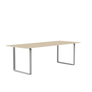 MUUTO stół 70/70 fornir dębowy / szara podstawa 225x90cm