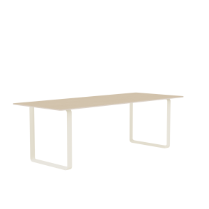 MUUTO stół 70/70 fornir dębowy / piaskowa podstawa 225x90cm