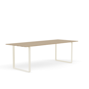 MUUTO stół 70/70 dąb naturalny / piaskowa podstawa 225x90cm