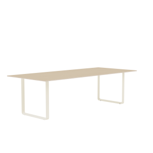 MUUTO stół 70/70 fornir dębowy / piaskowa podstawa 255x108cm