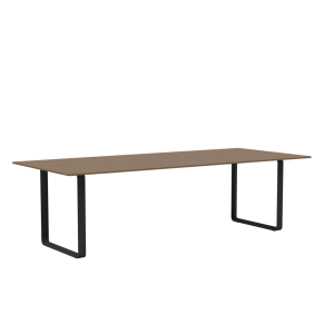 MUUTO stół 70/70 dąb dymiony / czarna podstawa 255x108cm