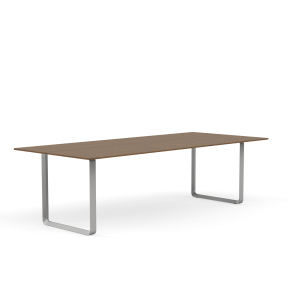 MUUTO stół 70/70 dąb dymiony / szara podstawa 255x108cm