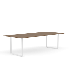 MUUTO stół 70/70 dąb dymiony / biała podstawa 255x108cm