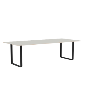 MUUTO stół 70/70 szary nanolaminat / czarna podstawa 255x108cm