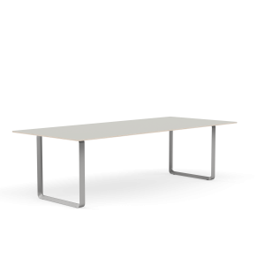 MUUTO stół 70/70 szary nanolaminat / szara podstawa 255x108cm