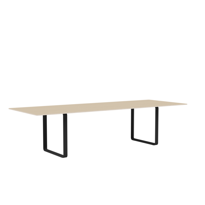 70_7070_70 TABLE _ 295 CM - 116Base Black,Table-top Finishes Lacquered Oak Veneer Oak Plywood Plywood_8.png