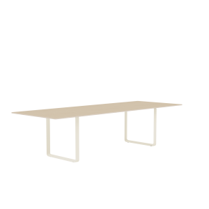 MUUTO stół 70/70 fornir dębowy / piaskowa podstawa 295x108cm