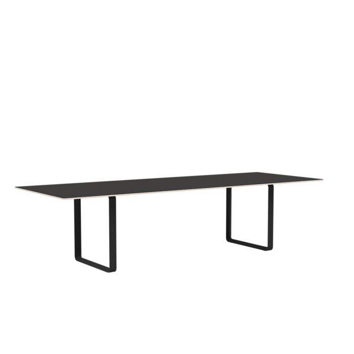 70_7070_70 TABLE _ 295 CM - 116Base Black,Table-top Finishes Linoleum Black Plywood Plywood_8.png