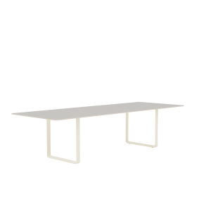 MUUTO stół 70/70 szare linoleum / piaskowa podstawa 295x108cm