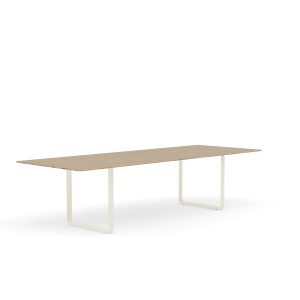 MUUTO stół 70/70 lity dąb / piaskowa podstawa 295x108cm