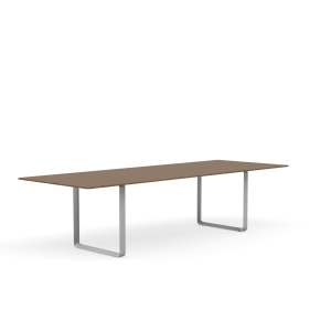 MUUTO stół 70/70 lity dąb dymiony / szara podstawa 295x108cm
