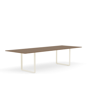 MUUTO stół 70/70 lity dąb dymiony / piaskowa podstawa 295x108cm