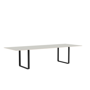 MUUTO stół 70/70 szary nanolaminat / czarna podstawa 295x108cm