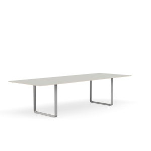 MUUTO stół 70/70 szary nanolaminat / szara podstawa 295x108cm
