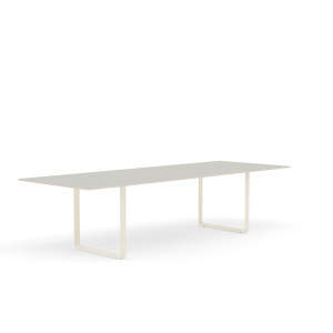MUUTO stół 70/70 szary nanolaminat / piaskowa podstawa 295x108cm