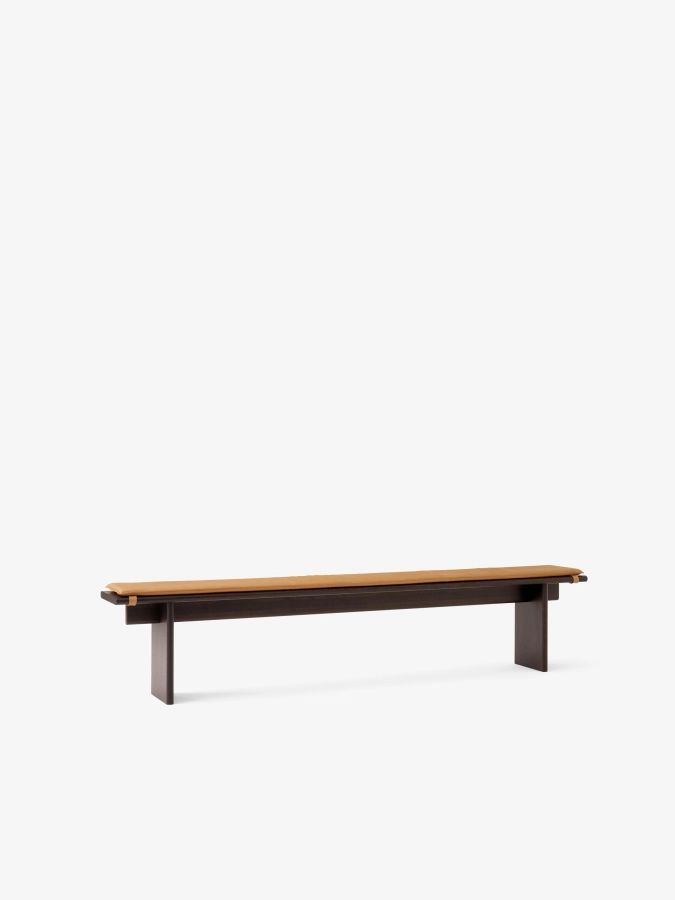 Ita Bench OS6_Veneer Dark Stained w. Dark Stained Oak Legs_Ita Seat Pad Bench OS6_Angled Front.jpg