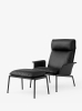 Muno Lounge Chair LN17_Warm Black Legs w. Noble Leather_Muno Footstool LN20_Warm Black Legs w. Noble Leather Black_Angled Front.jpg