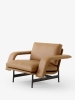 Meantime Lounge Chair AV29_Warm Black Base w. Noble Leather Cognac_Angled Front.jpg