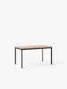 Drip Dining Table HW115_Veneer Clear Lacquered Oak w. Black Frame_Angled Front.jpg