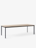 Drip Dining Table HW117_Veneer Clear Lacquered Oak w. Black Frame_Angled Front.jpg