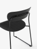 Pavilion Side Chair AV51_Black Sled Frame_Black Lacquered Oak_Detail.jpg