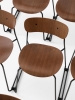 Pavilion Side Chair AV52_Black Sled Frame w. Linking Device_Lacquered Walnut_Family.jpg