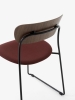 Pavilion Side Chair AV52_Black Sled Frame w. Linking Device_Lacquered Walnut w. Fiord 0581_Detail.jpg