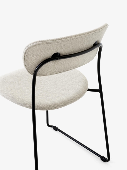 Pavilion Side Chair AV53_Black Sled Frame_Clay 0011_Detail.jpg