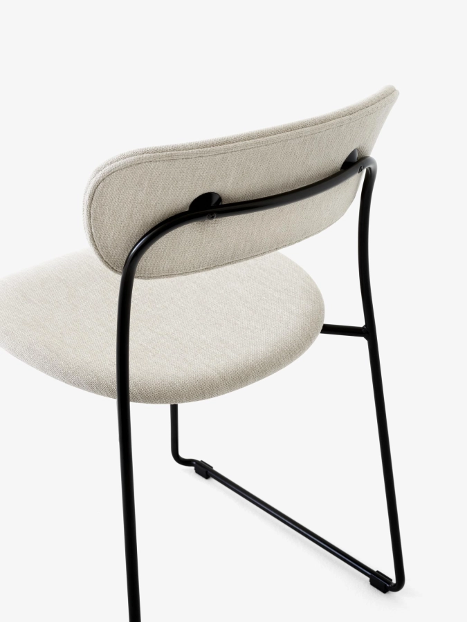 Pavilion Side Chair AV53_Black Sled Frame_Clay 0011_Detail.jpg