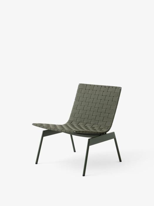 Ville Outdoor Lounge Chair AV44_Bronze Green_Angled Front.jpg