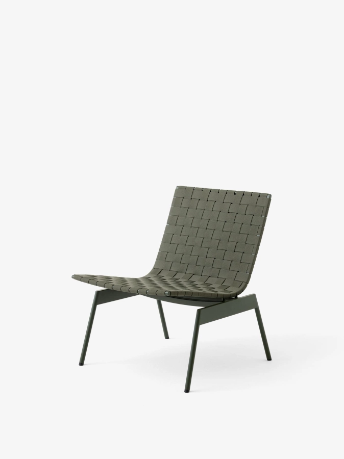 Ville Outdoor Lounge Chair AV44_Bronze Green_Angled Front.jpg