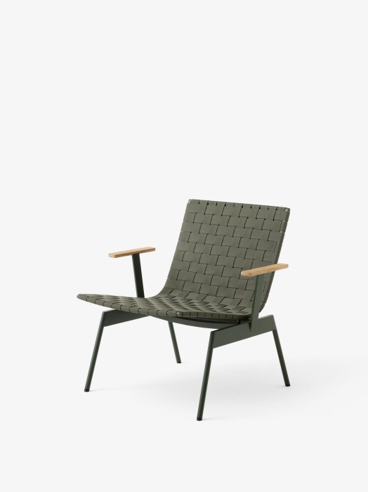 Ville Outdoor Lounge Chair AV45_Bronze Green_Angled Front.jpg