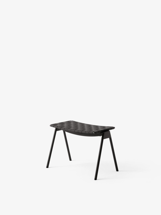 Ville Outdoor Footstool AV46_Warm Black_Angled Front.jpg