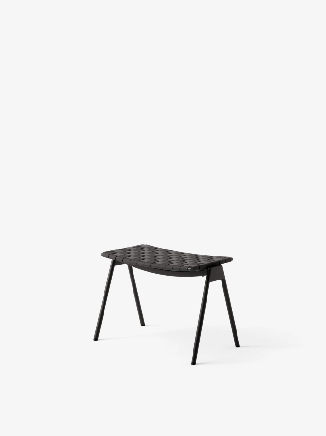 Ville Outdoor Footstool AV46_Warm Black_Angled Front.jpg