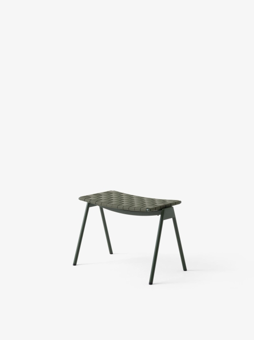 Ville Outdoor Footstool AV46_Bronze Green_Angled Front.jpg
