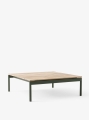 Ville Outdoor Coffee Table AV50_Bronze Green Base w. Teak_Angled Front.jpg