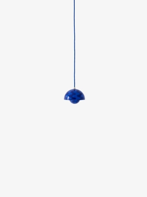 &Tradition lampa wisząca VP10 FLOWERPOT twilight blue pattern