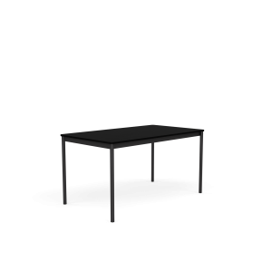 MUUTO stół BASE 140x80 czarny laminat / ABS / czarna podstawa