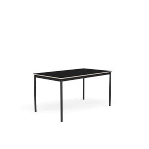 MUUTO stół BASE 140x80 czarny laminat / sklejka / czarna podstawa