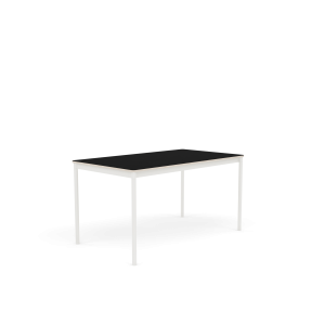 MUUTO stół BASE 140x80 czarny laminat / sklejka / biała podstawa