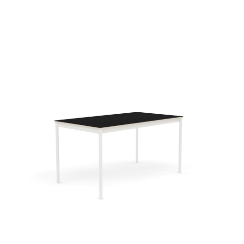 MUUTO stół BASE 140x80 czarny laminat / sklejka / biała podstawa