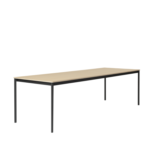 MUUTO stół BASE 250x90 fornir dębowy / sklejka / czarna podstawa
