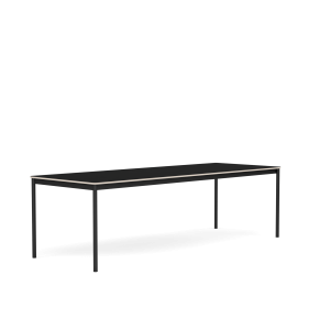 MUUTO stół BASE 250x90 czarny laminat / sklejka / czarna podstawa