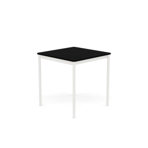MUUTO stół BASE 70x70 czarny laminat / czarny ABS / biała podstawa