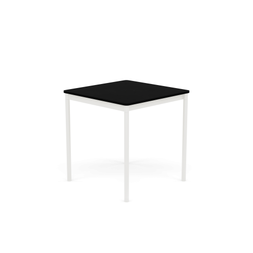MUUTO stół BASE 70x70 czarny laminat / czarny ABS / biała podstawa