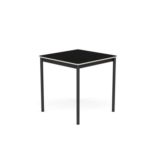 MUUTO stół BASE 70x70 czarny laminat / sklejka / czarna podstawa
