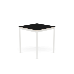 MUUTO stół BASE 70x70 czarny laminat / sklejka / biała podstawa